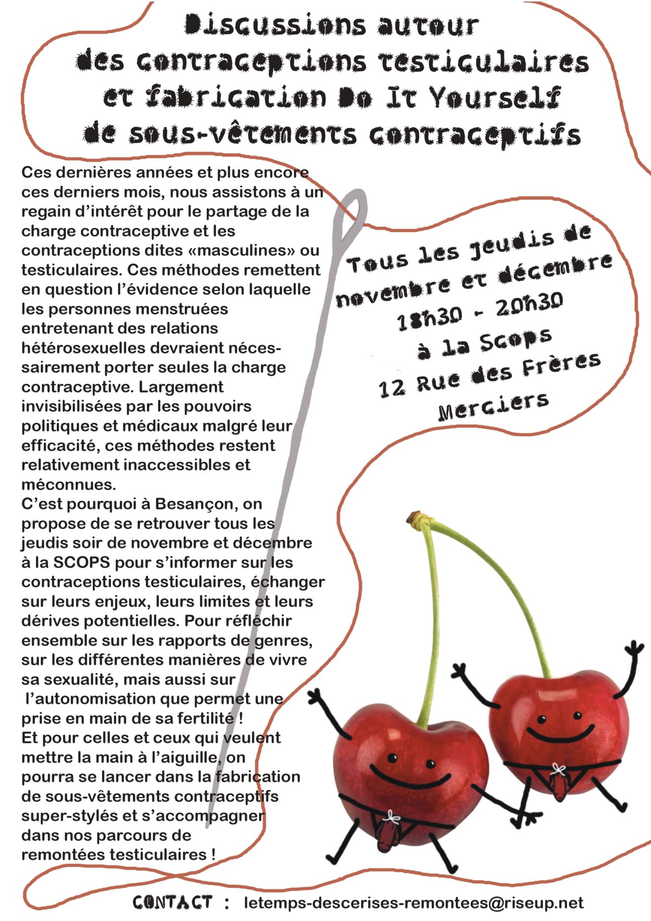 Contraceptions testiculaires : discussions et fabrication Do It Yourself de sous-vêtements contraceptifs