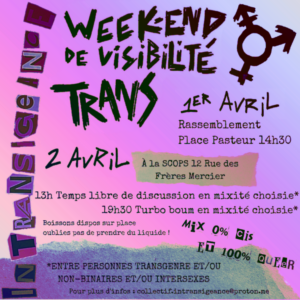 ⚧️WEEKEND DE VISIBILITÉ TRANS⚧️