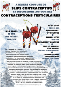 Contraceptions testiculaires : discussions et fabrication DIY @ SCOPS