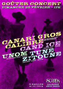 Gouter-concert Tune Zitoune + Cand Ice + Unom + Canari Gros Calibre